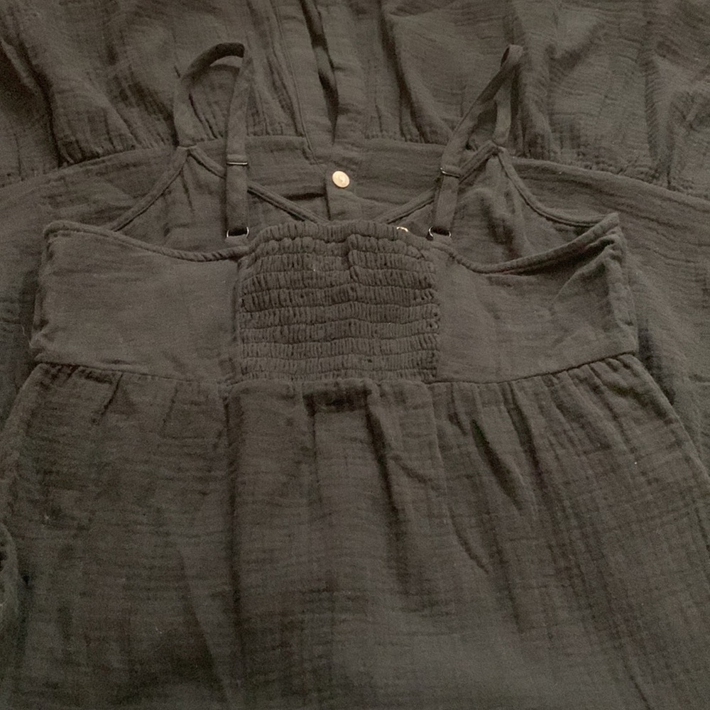 (XS)- Universal Thread Sleeveless Button-front Tiered Dress - Picture 4 of 8